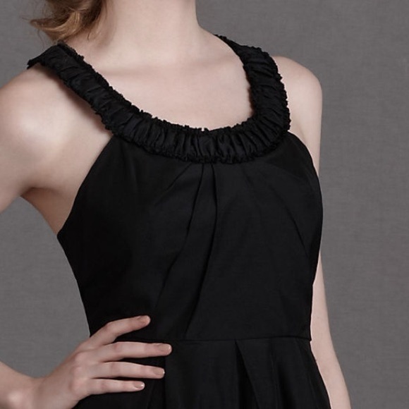 BHLDN x Quillaree Gens Du Monde Dress 100% Silk Black Size 4 - Picture 13 of 16